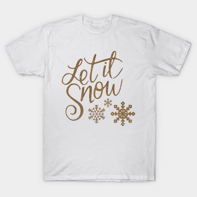 Let It Snow Christmas T-Shirt by sabrina.seeto@gmail.com